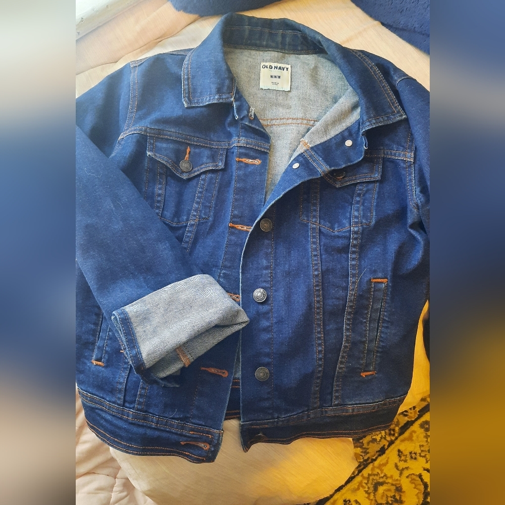 Old Navy Dark Wash Jean Jacket - Picture 3 of 4